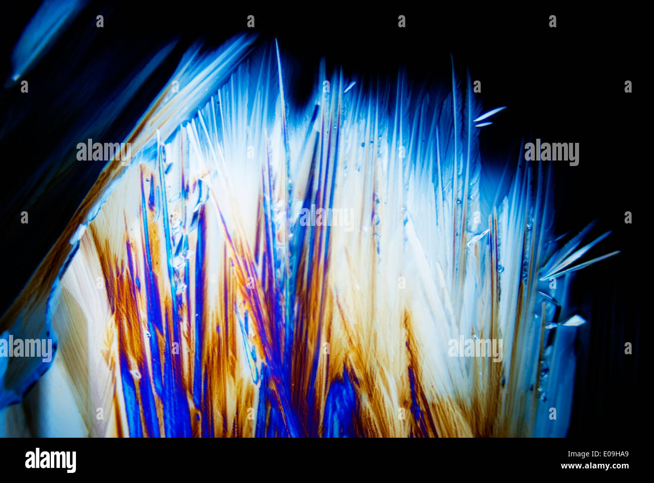 Micro Crystals in polarized Light Stock Photo - Alamy