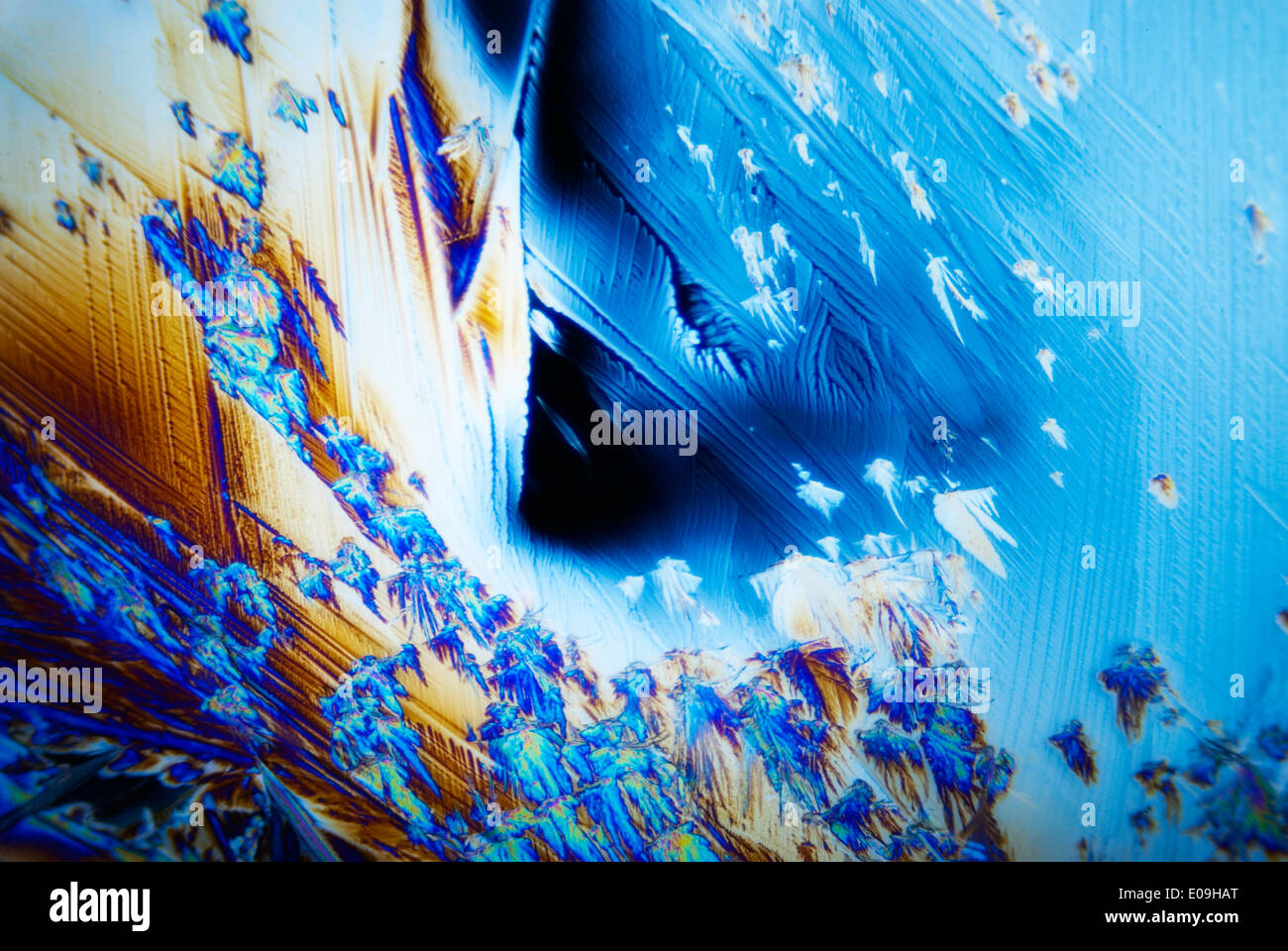 Micro Crystals in polarized Light Stock Photo - Alamy