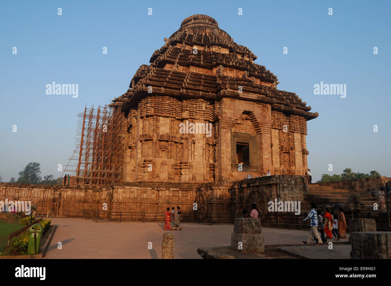 konark sun temple,orissa,india.This is a unesco world heritage site. Stock Photo