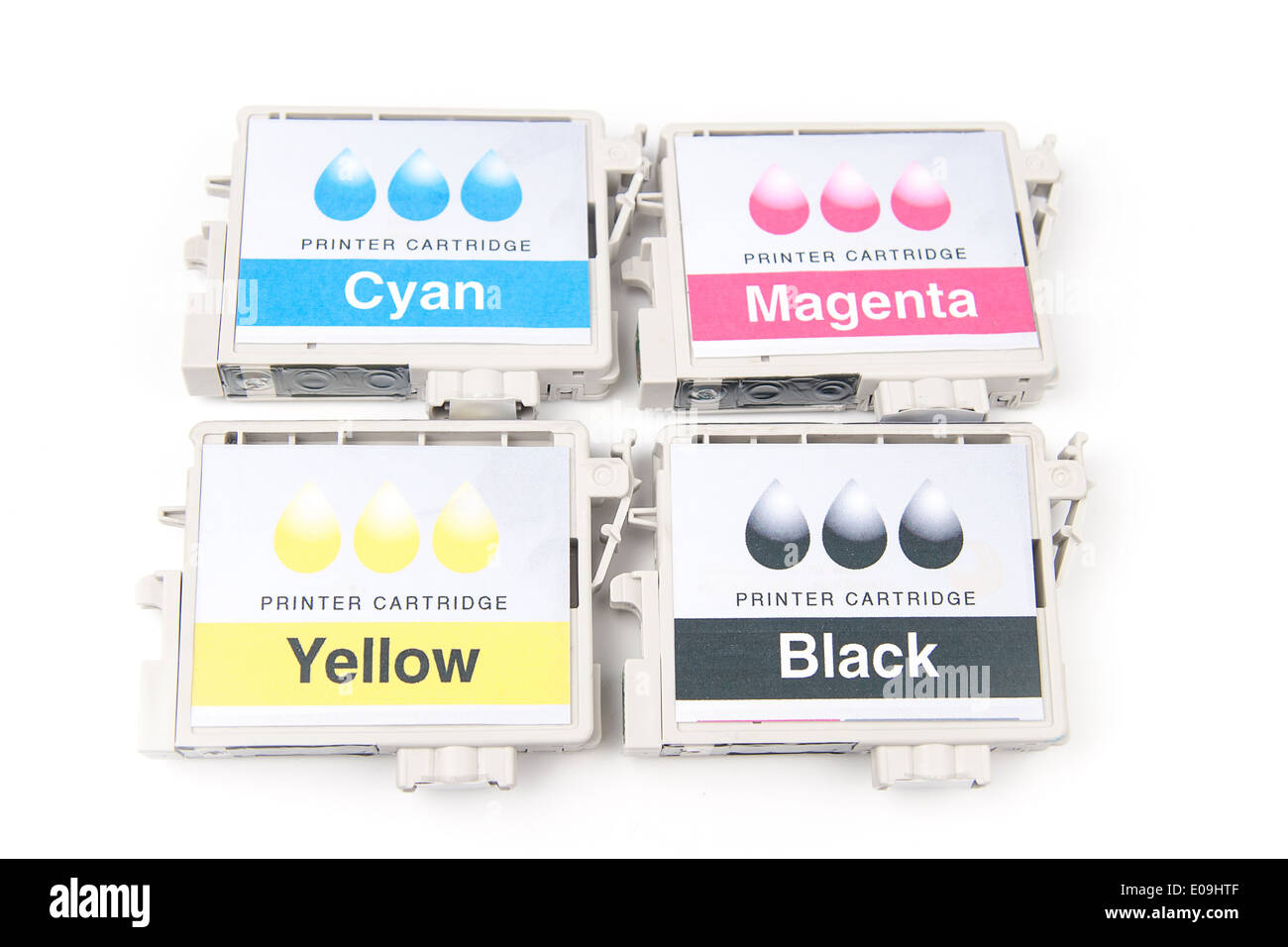 Cartridges for colour inkjet printer Stock Photo Alamy