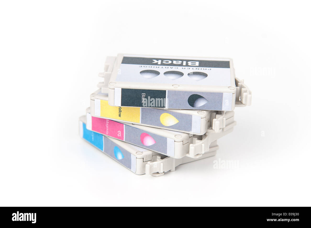 Cartridges for colour inkjet printer Stock Photo Alamy