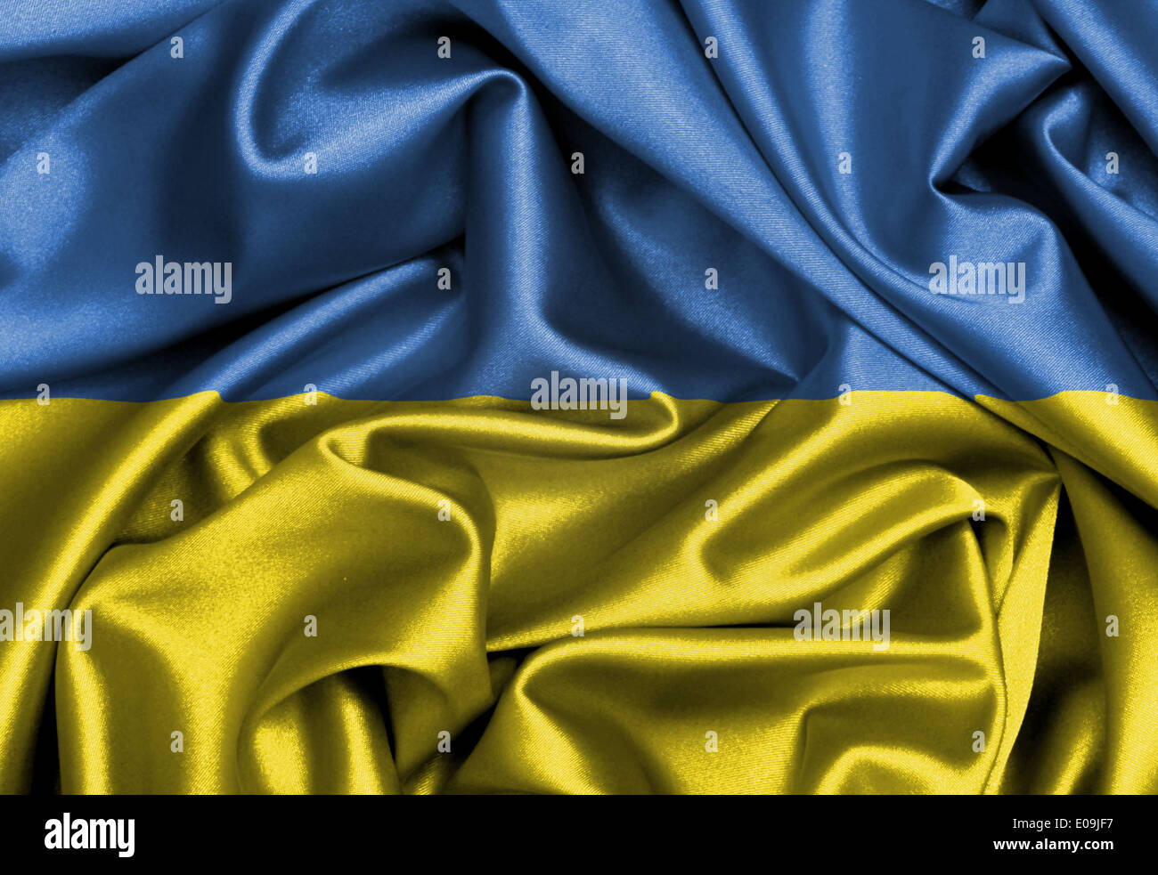 Satin texture ukrainian flag hi-res stock photography and images - Alamy