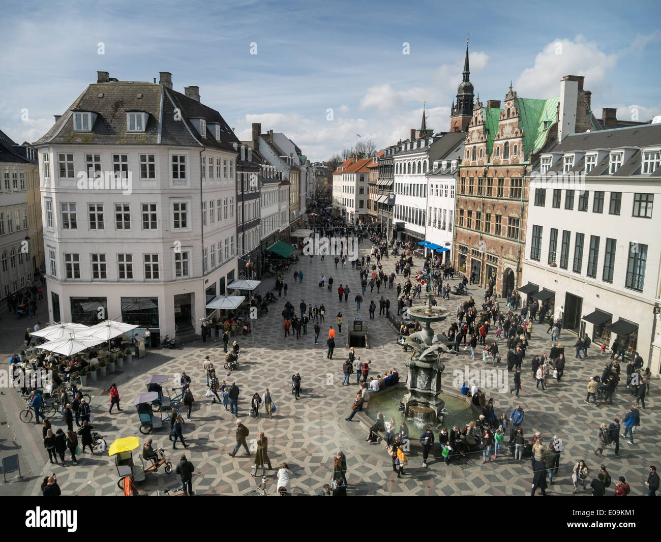 Amagertorv - central square in Copenhagen, Denmark Stock Photo