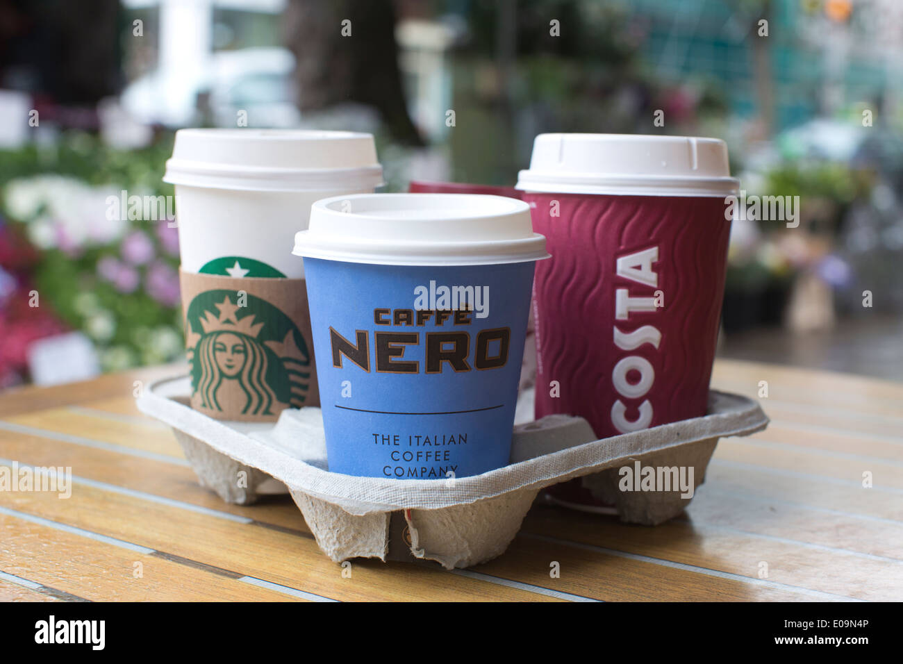Coffee shop revolution in Britain, including outlets Starbucks, Costa