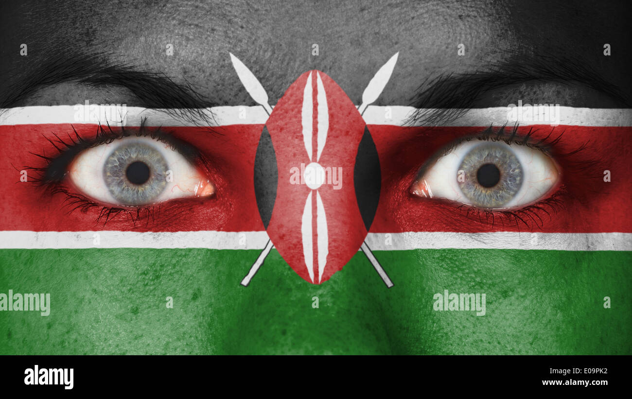 Kenya painted flag hires stock photography and images Alamy