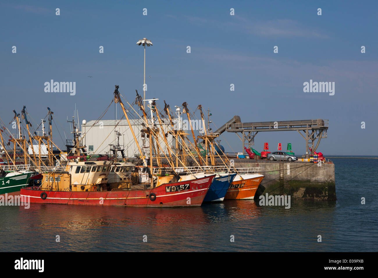 Fishing boats tied up in Kilmore Quay, Wexford, Ireland Stock Photo - Alamy