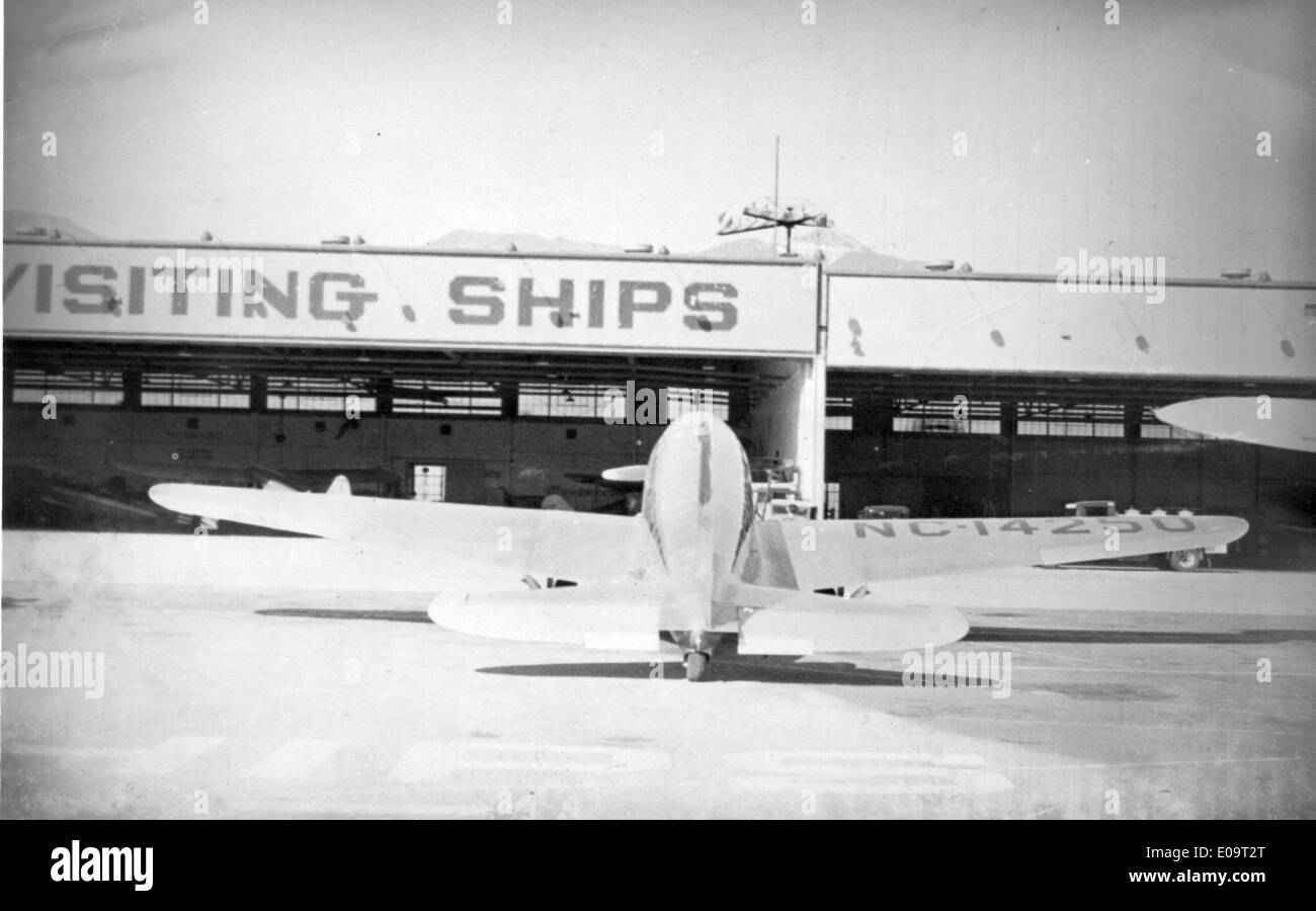 The Vultee V-1A, NC14250, was a passenger aircraft developed by Vultee Aircraft Corporation in the late 1930s. The V-1A was a precursor to later airliners, offering a glimpse into the evolution of commercial aviation. Stock Photo