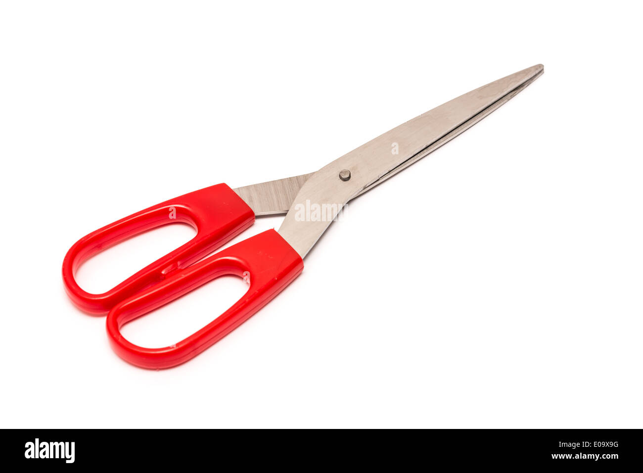Red Scissors Isolated On White Stock Photo