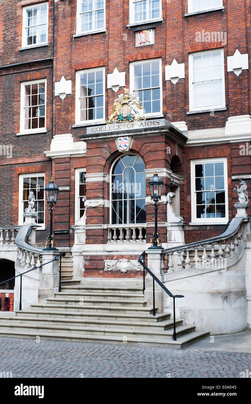 UK, England, London. Exterior of the College of Arms. Stock Photo