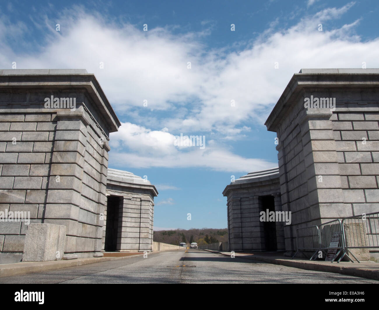 Western end of Westlake Drive, the road atop the Kensico Dam, Valhalla