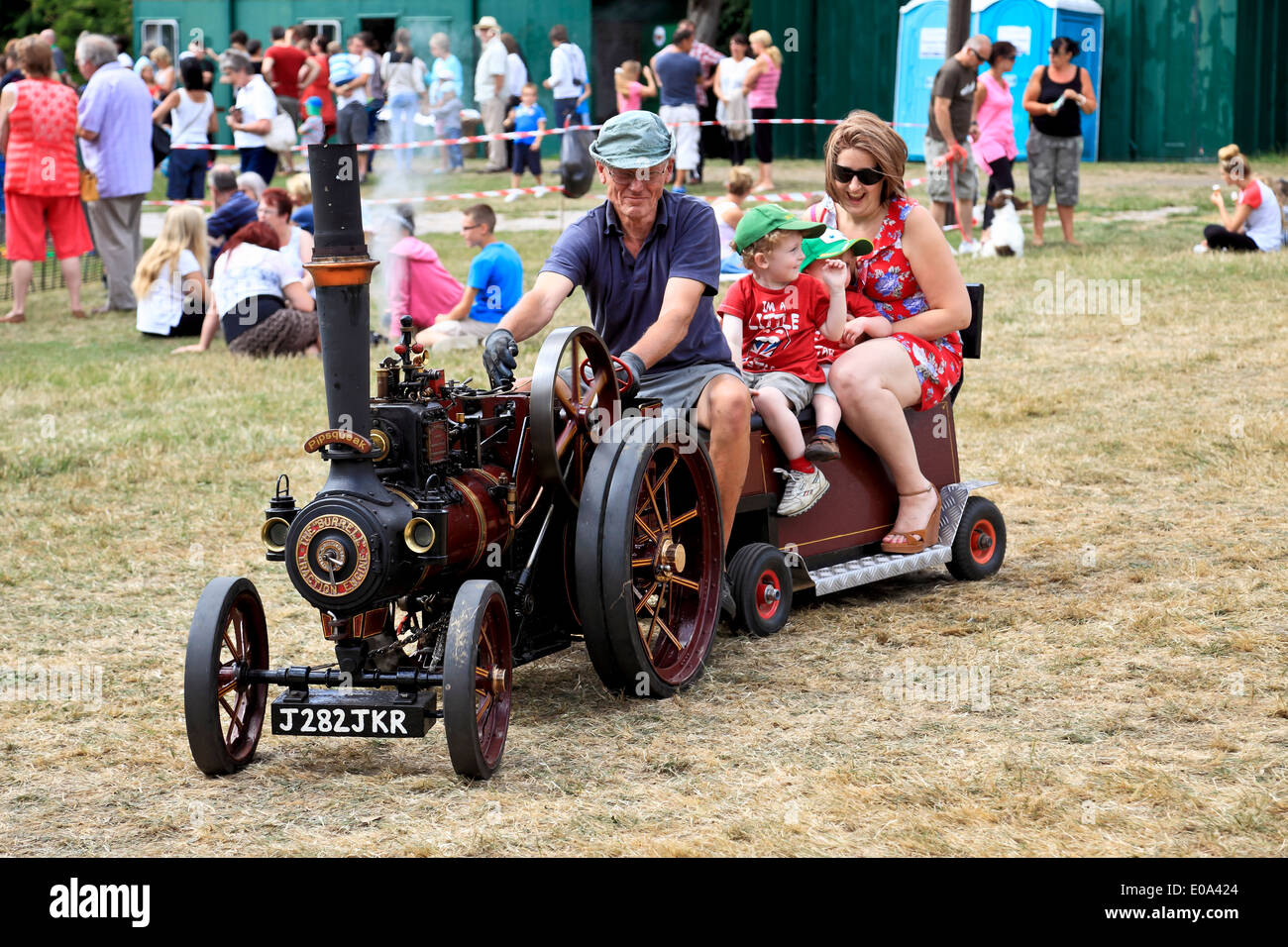 9406. Traction Engine miniature Rally, Fordwich, Kent, England Stock Photo