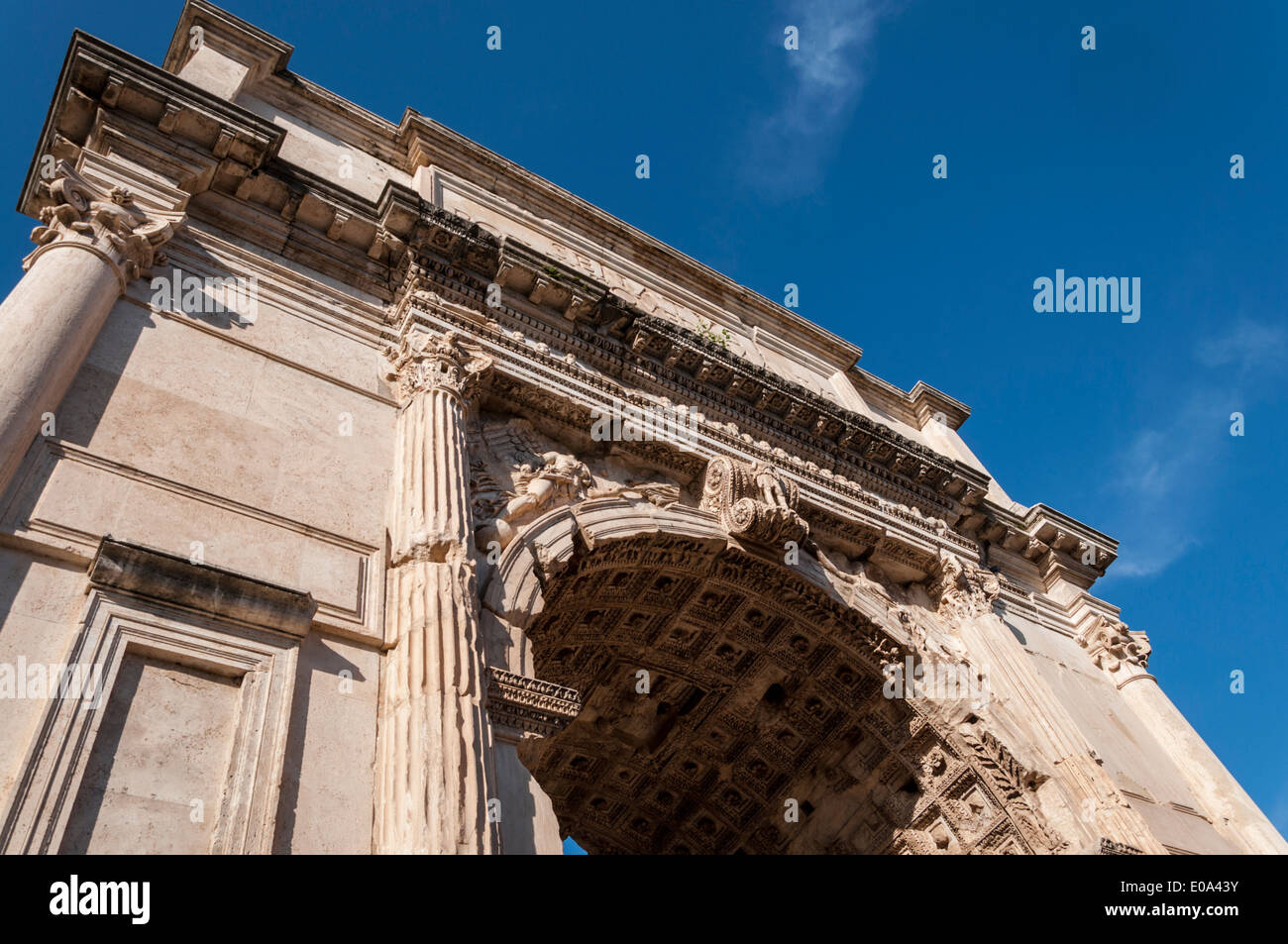 Detail of The Arch of Titus Stock Photo Alamy