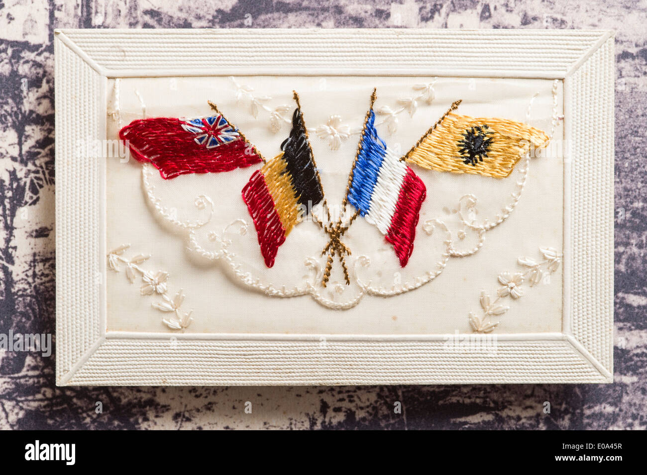 Embroidered Postcards from The First World War Stock Photo Alamy