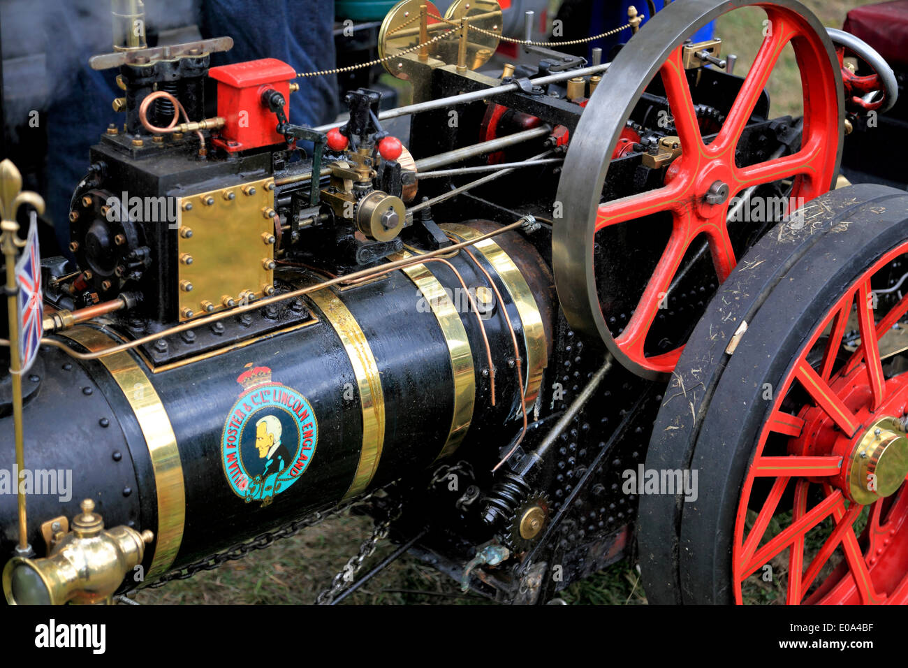 9416. Traction Engine miniature Rally, Fordwich, Kent, England Stock Photo