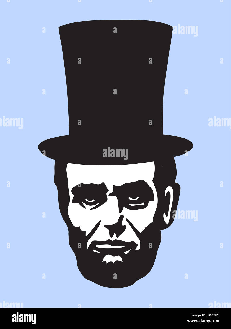 Abraham Lincoln illustration Stock Photo