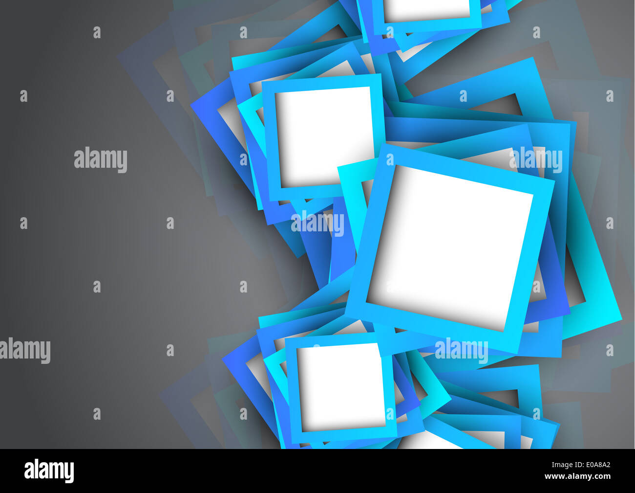 Abstract background with blue squares. Bright illustration Stock Photo ...