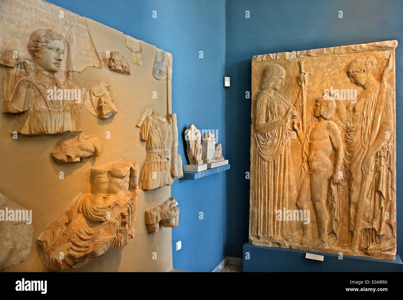 Inside the Archaeological Museum of Eleusis ('Elefsina'), Attica, Greece. Stock Photo