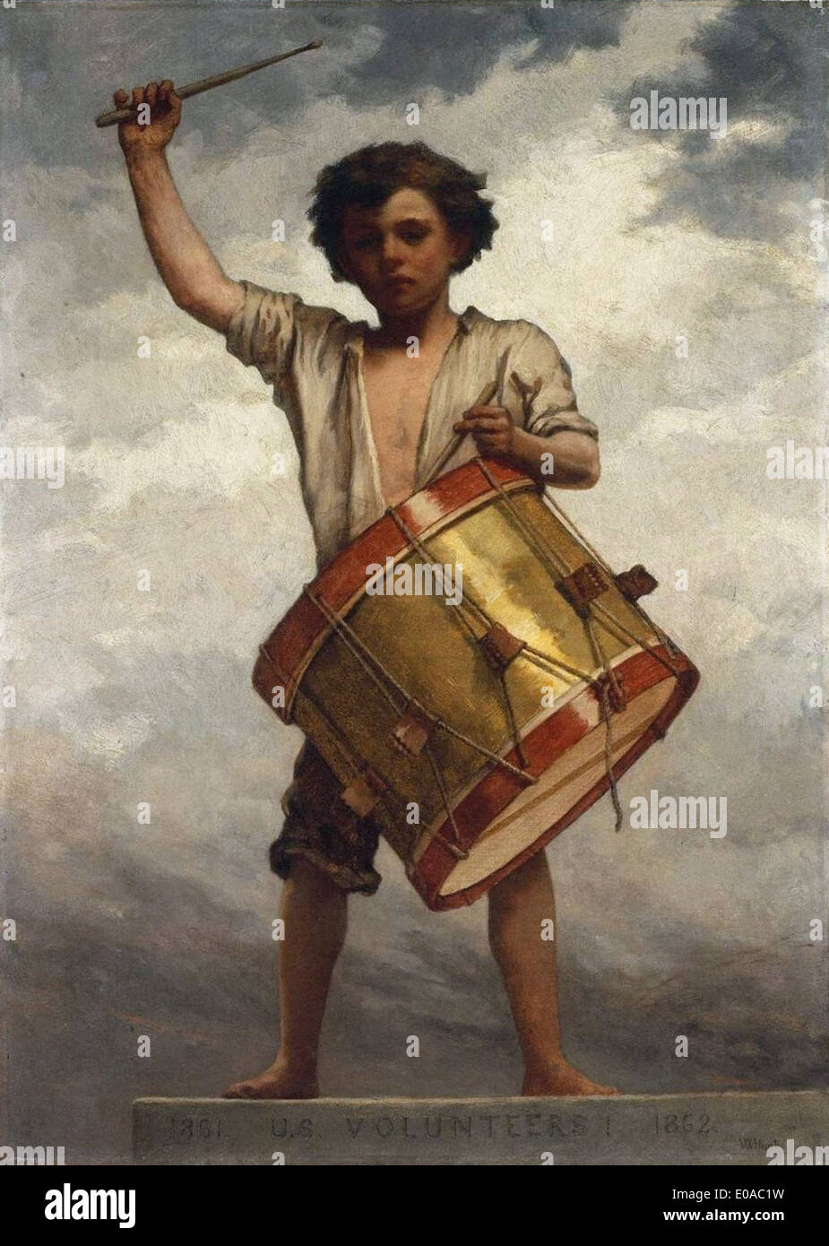 William Morris Hunt The Drummer Boy Stock Photo