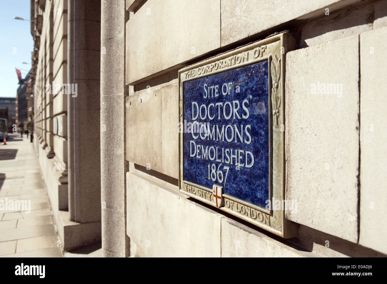 Doctors' Commons, also called the College of Civilians, was a society of lawyers practising civil law in London Stock Photo