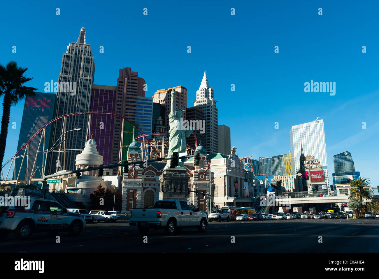New York-New York Hotel and Casin, Las Vegas Strip, Las Vegas, Nevada, USA. Stock Photo