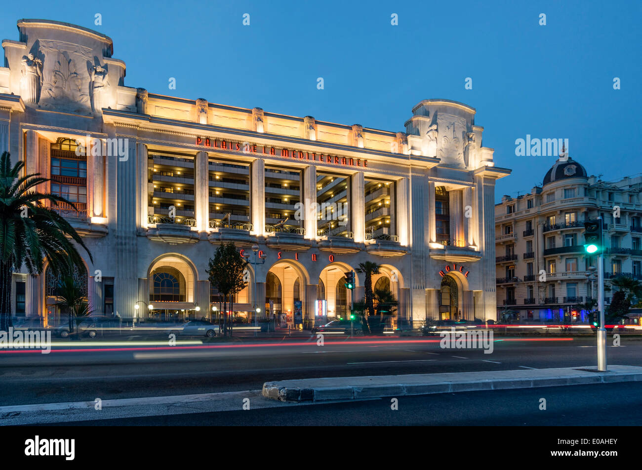 Palais la Mediterranee , Casino, Nice, France, Cote D´ Azur, Alpes Maritime, French Stock Photo