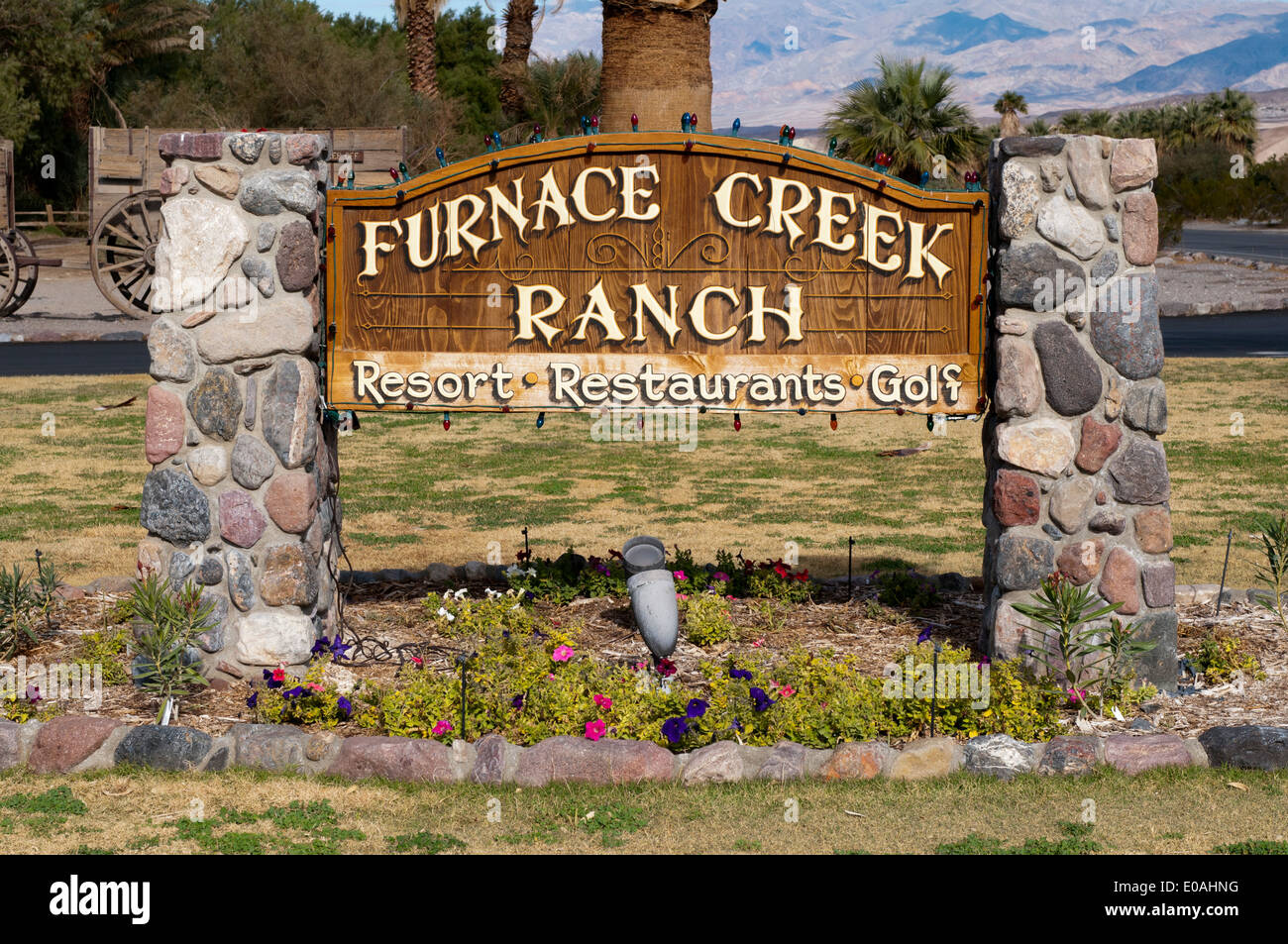 Furnace Creek, Death Valley NP, California, USA. Stock Photo