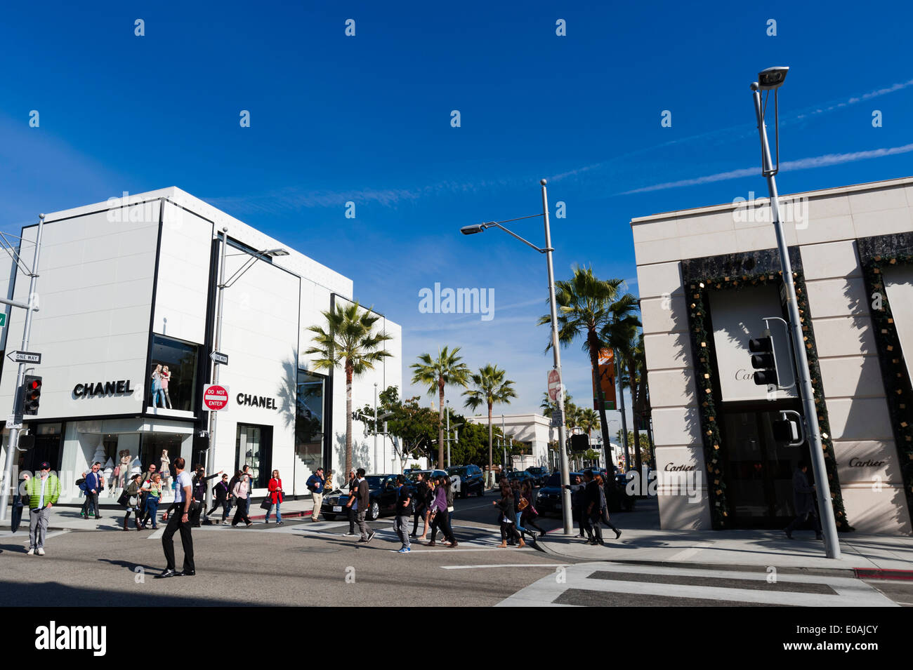 Stock photo of Rodeo Drive sign, Beverly Hills, Los Angeles