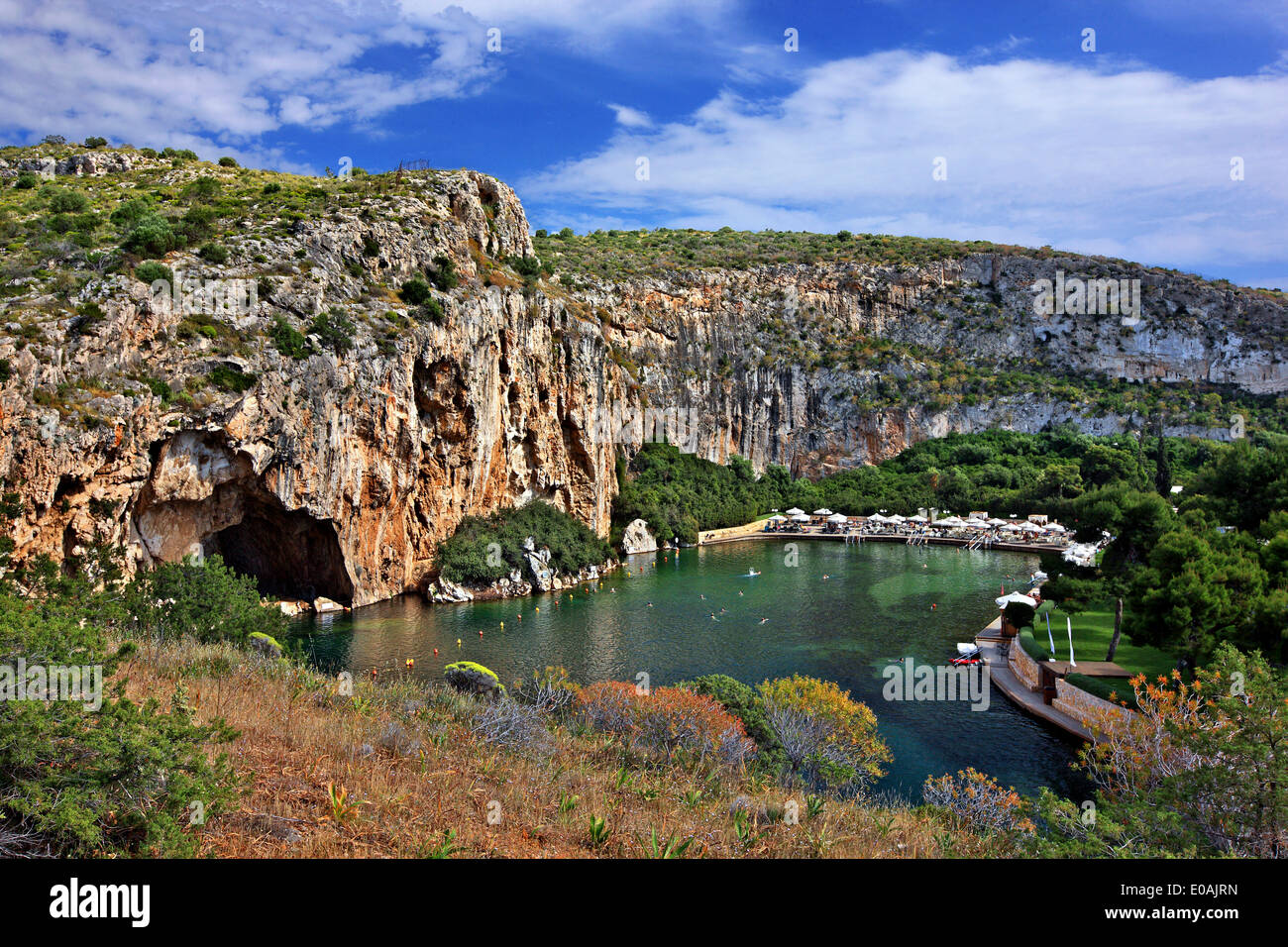 Vouliagmeni Lake Athens High Resolution Stock Photography and Images Alamy