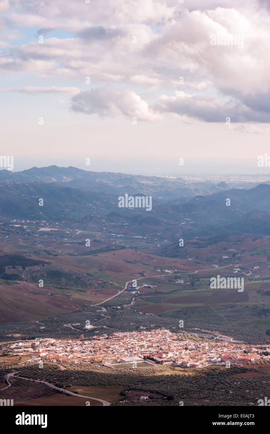 Village in the valley Stock Photo - Alamy