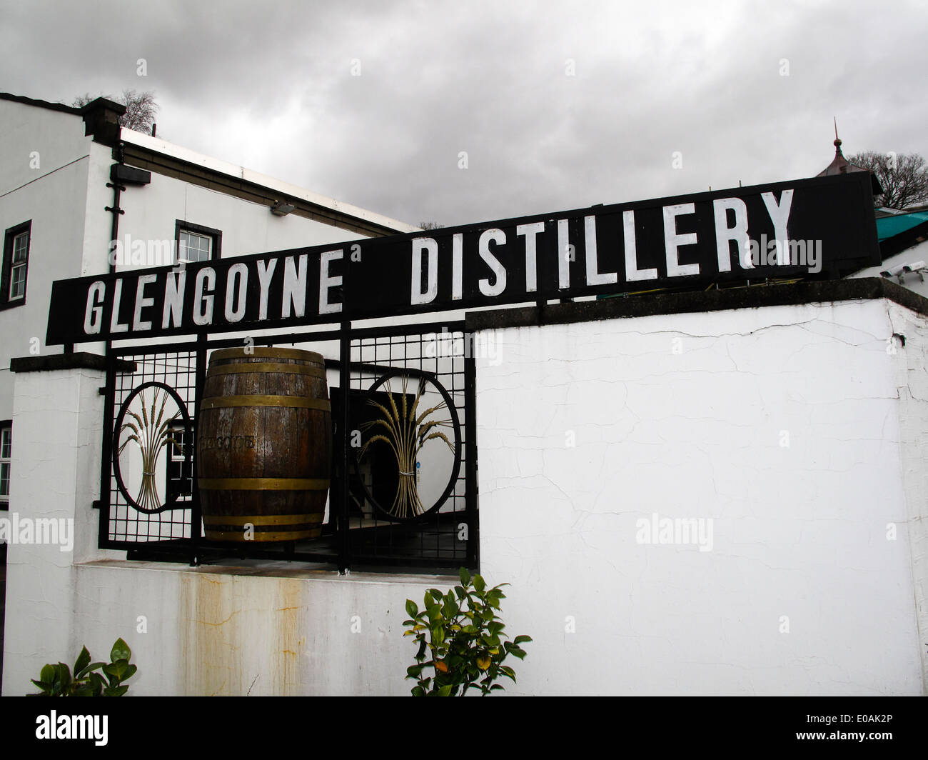 Sign for Glengoyne Distillery Killearn Glasgow Stock Photo