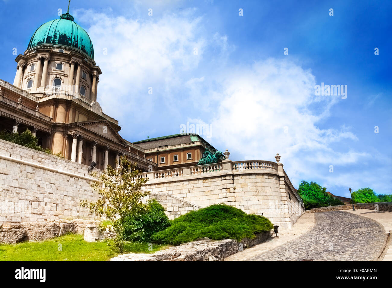 Buda castle view in Budapest, Hungary Stock Photo