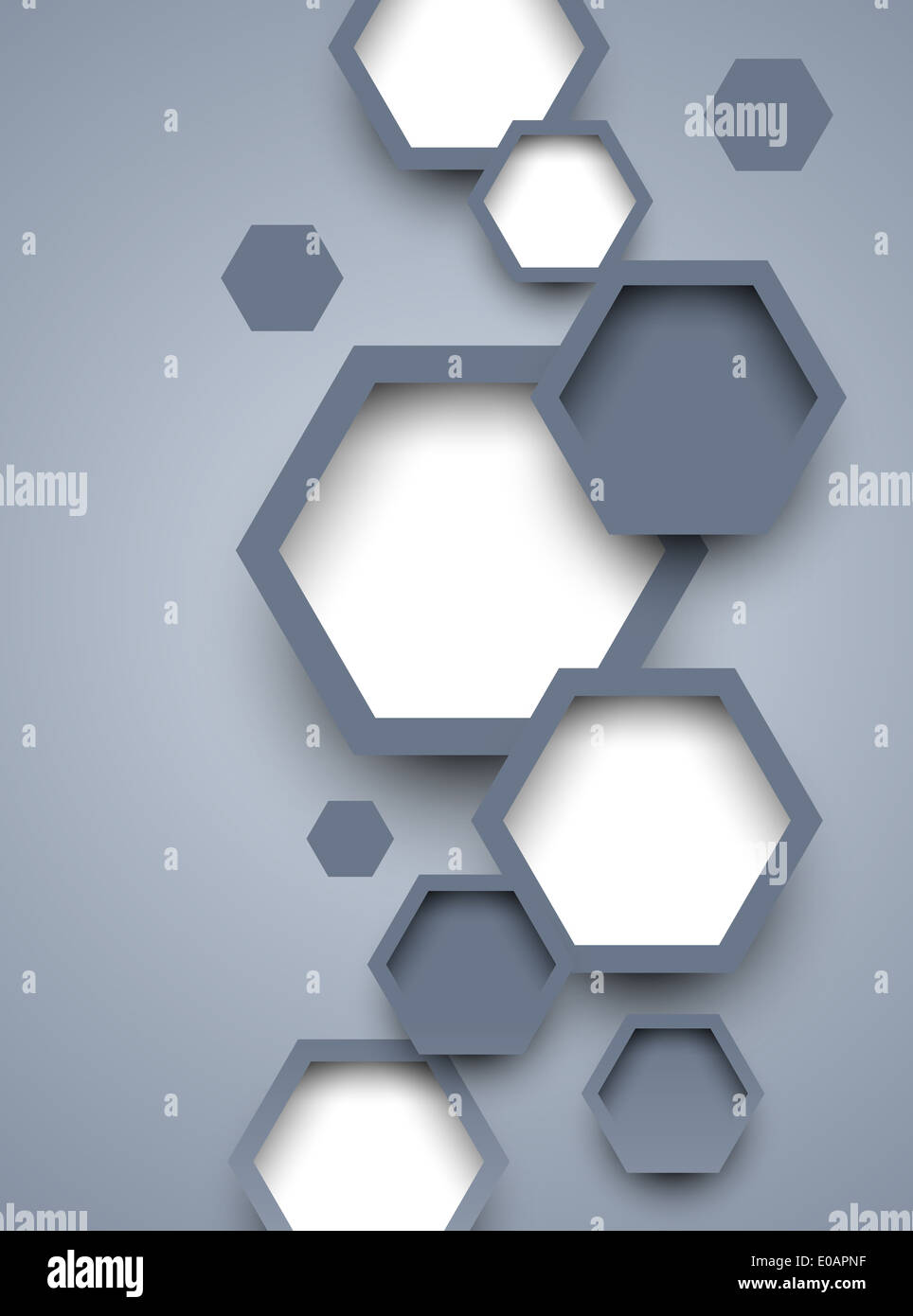Background with hexagons. Abstract illustration Stock Photo - Alamy