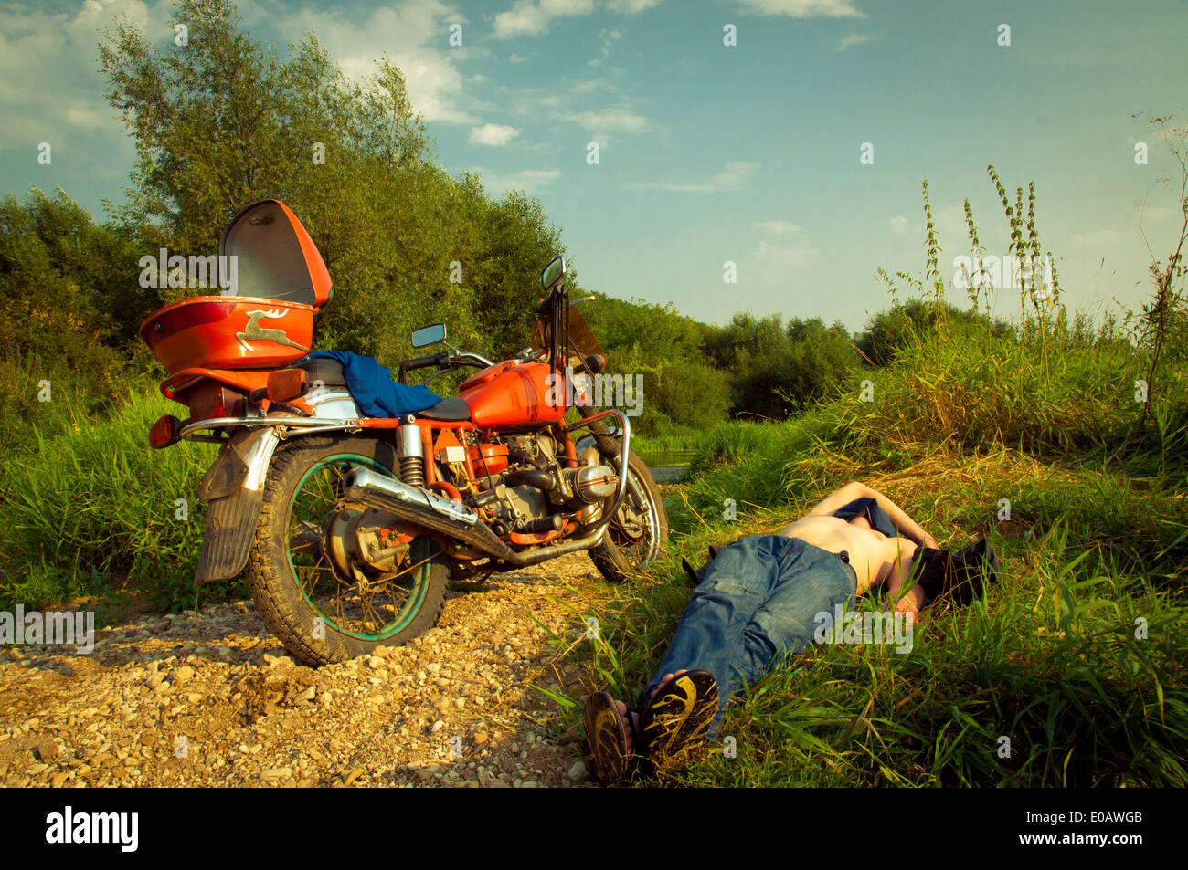 'Ural' Motorcycle Stock Photo