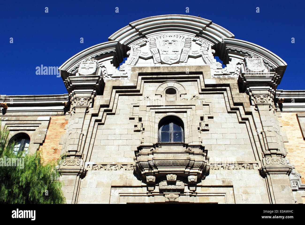 Front facade of the Biology laboratory (Estacion Biologica de Donana), Seville, Andalusia, Spain, Western Europe. Stock Photo