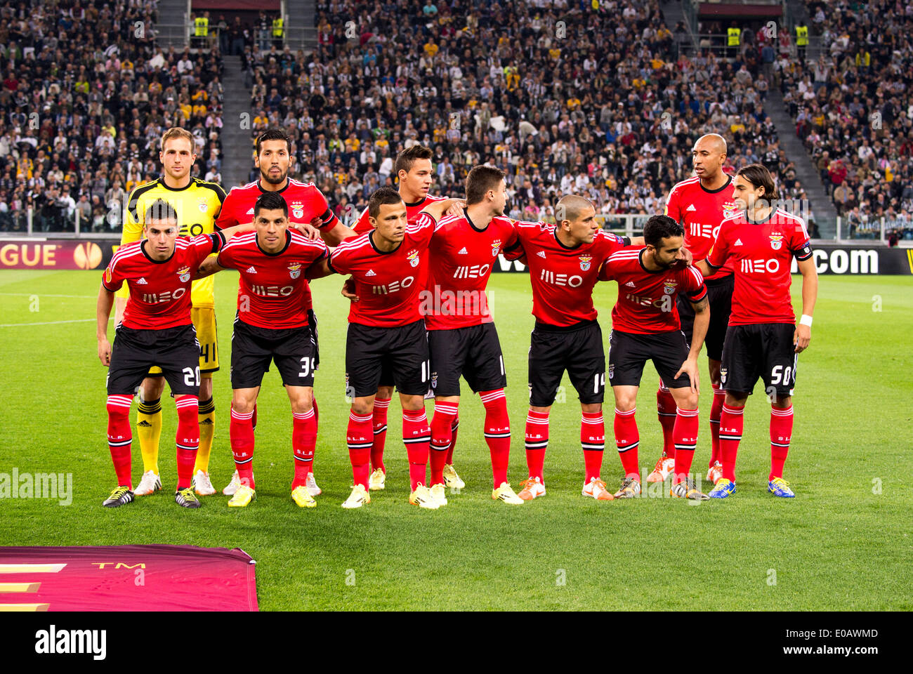 Benfica team group line-up, MAY 1, 2014 - Football / Soccer : UEFA