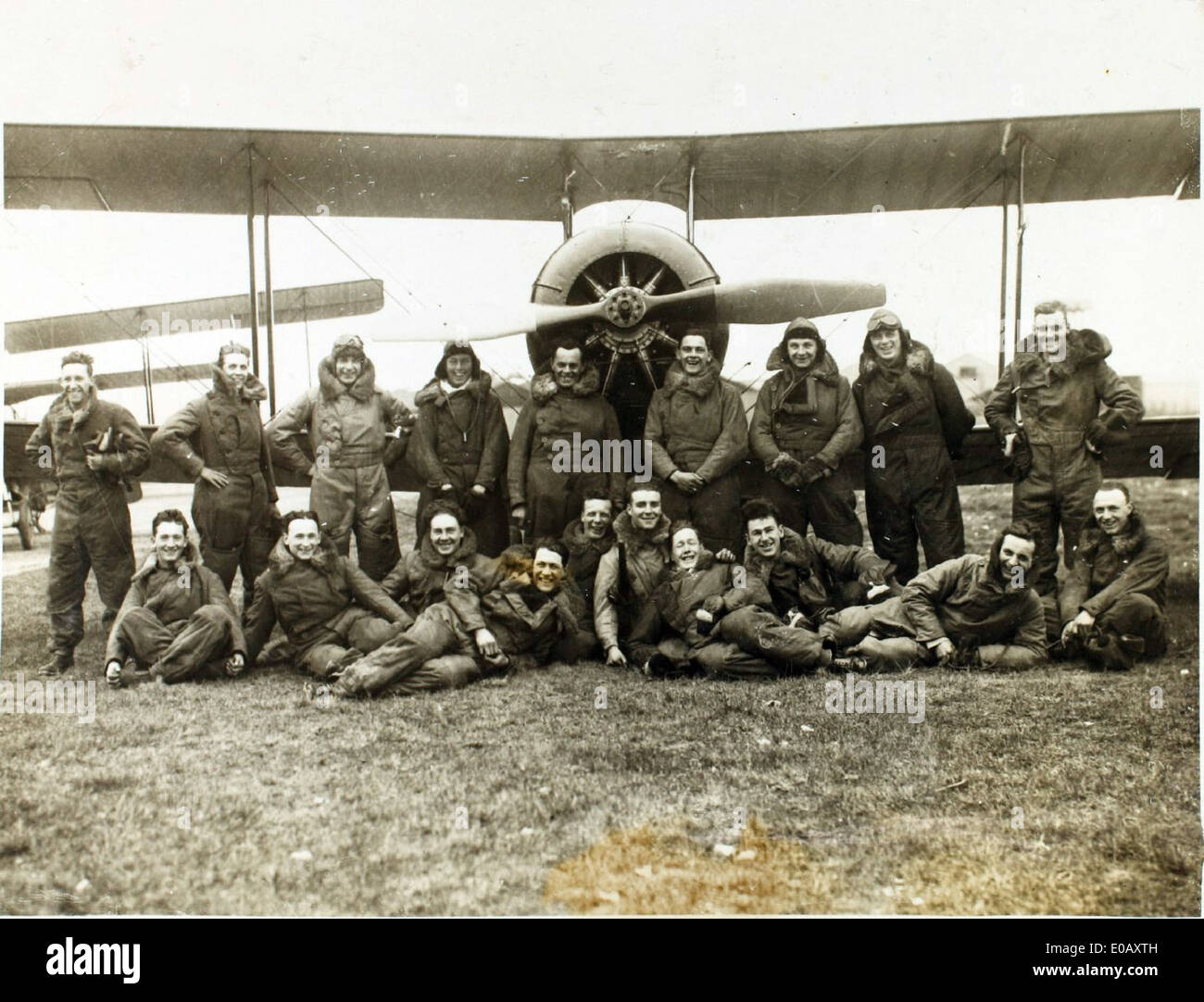 N.C.O. Pilots course - Netheravon 1921-22 Stock Photo