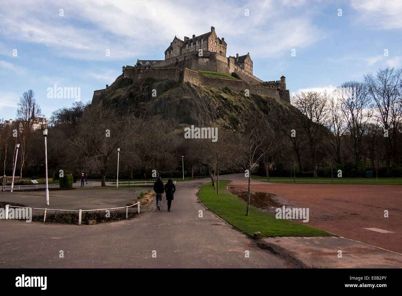 View of Edinburgh Castle from below Stock Photo - Alamy