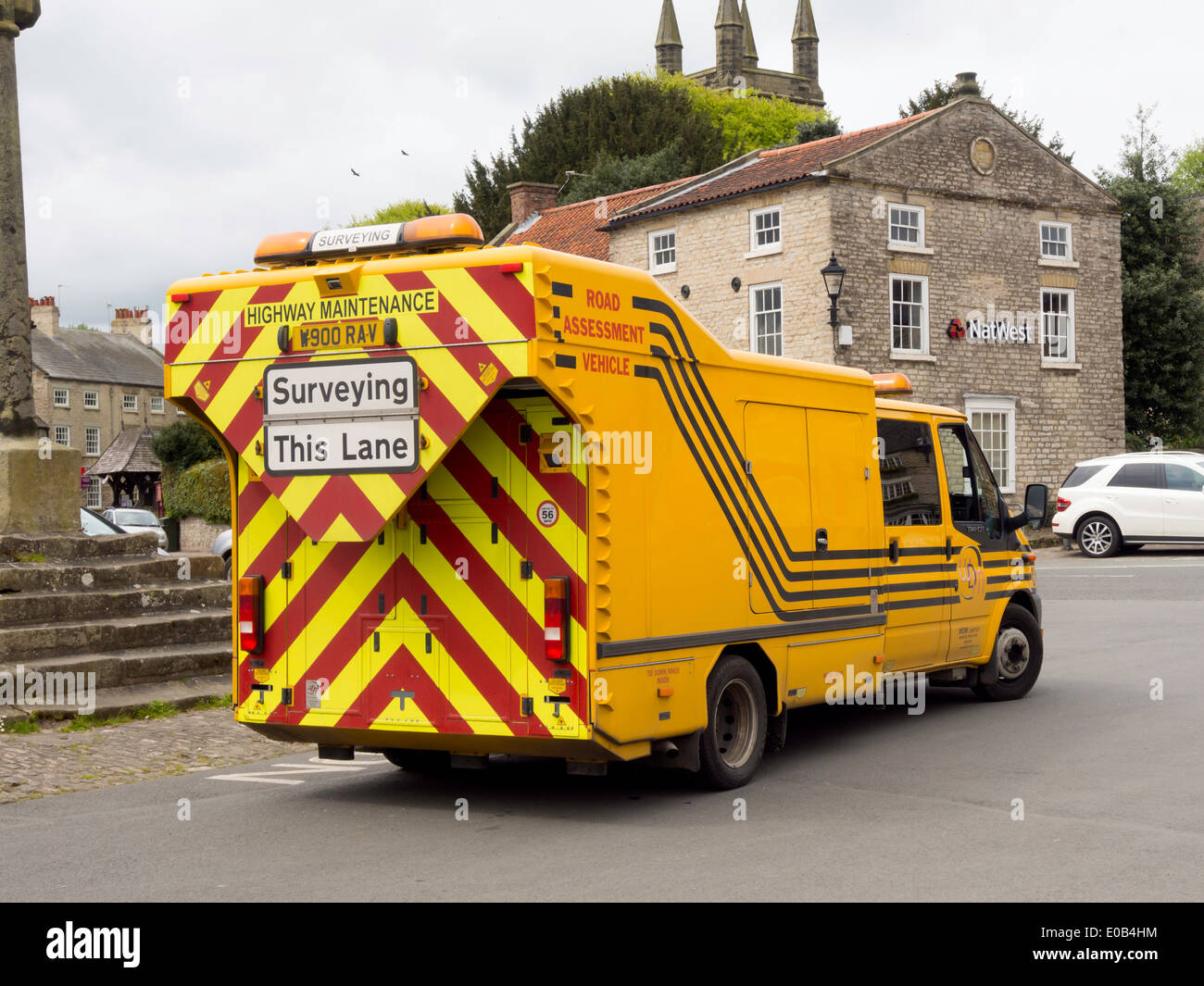 An RAV Road Assessment Vehicle used for high surveys of road surface condition Stock Photo