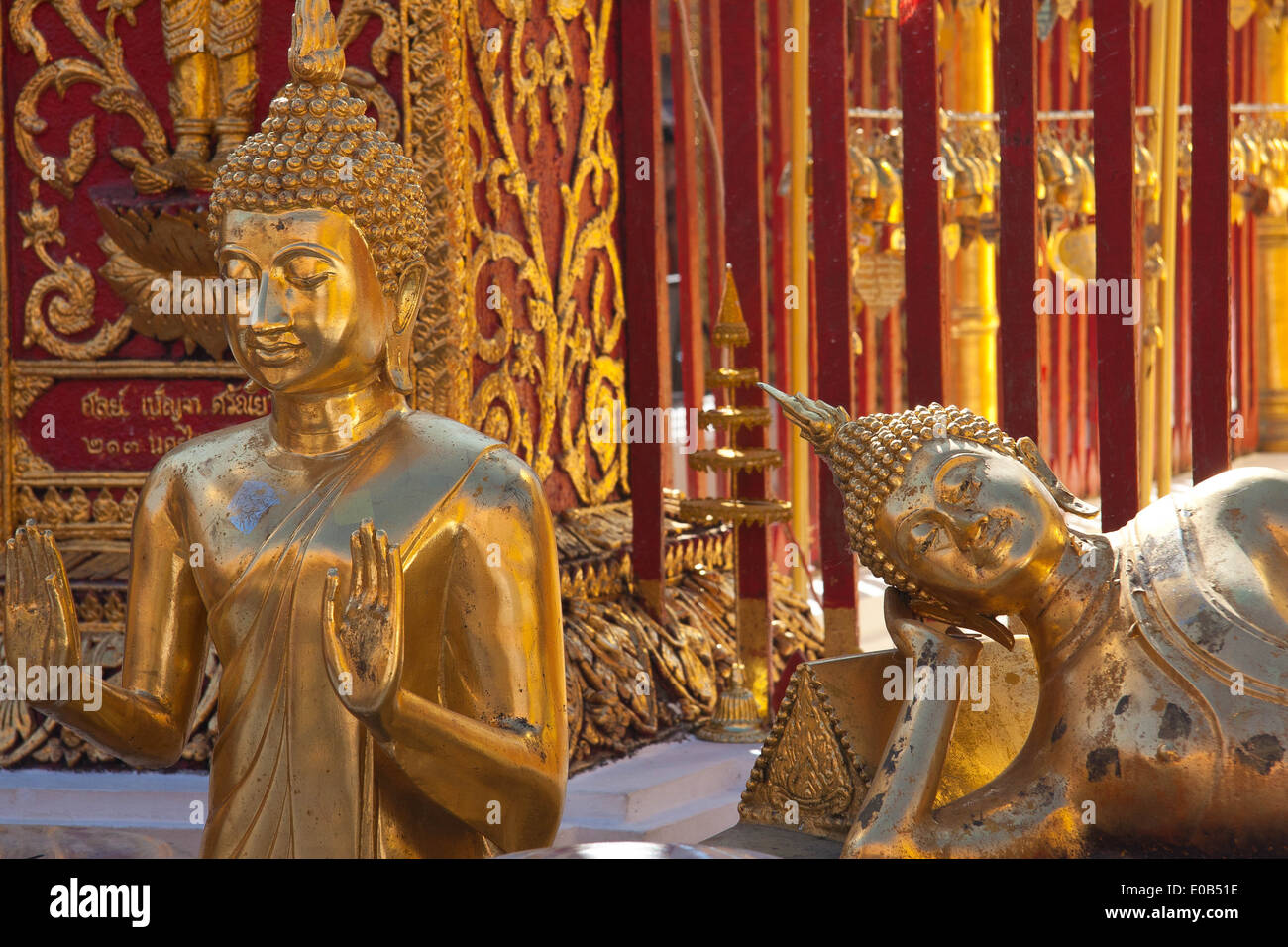 Buddha Statue at Wat Phra That Doi Suthep, Chiang Mai, Thailand Stock ...