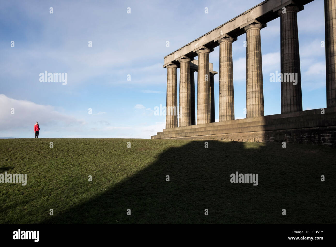 The Monument of Scotland in Edinburgh Stock Photo