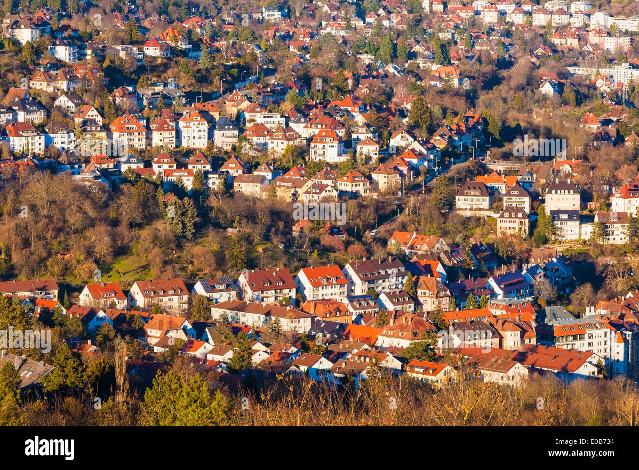 Germany, BadenWuerttemberg, Stuttgart, StuttgartWest, Houses Stock