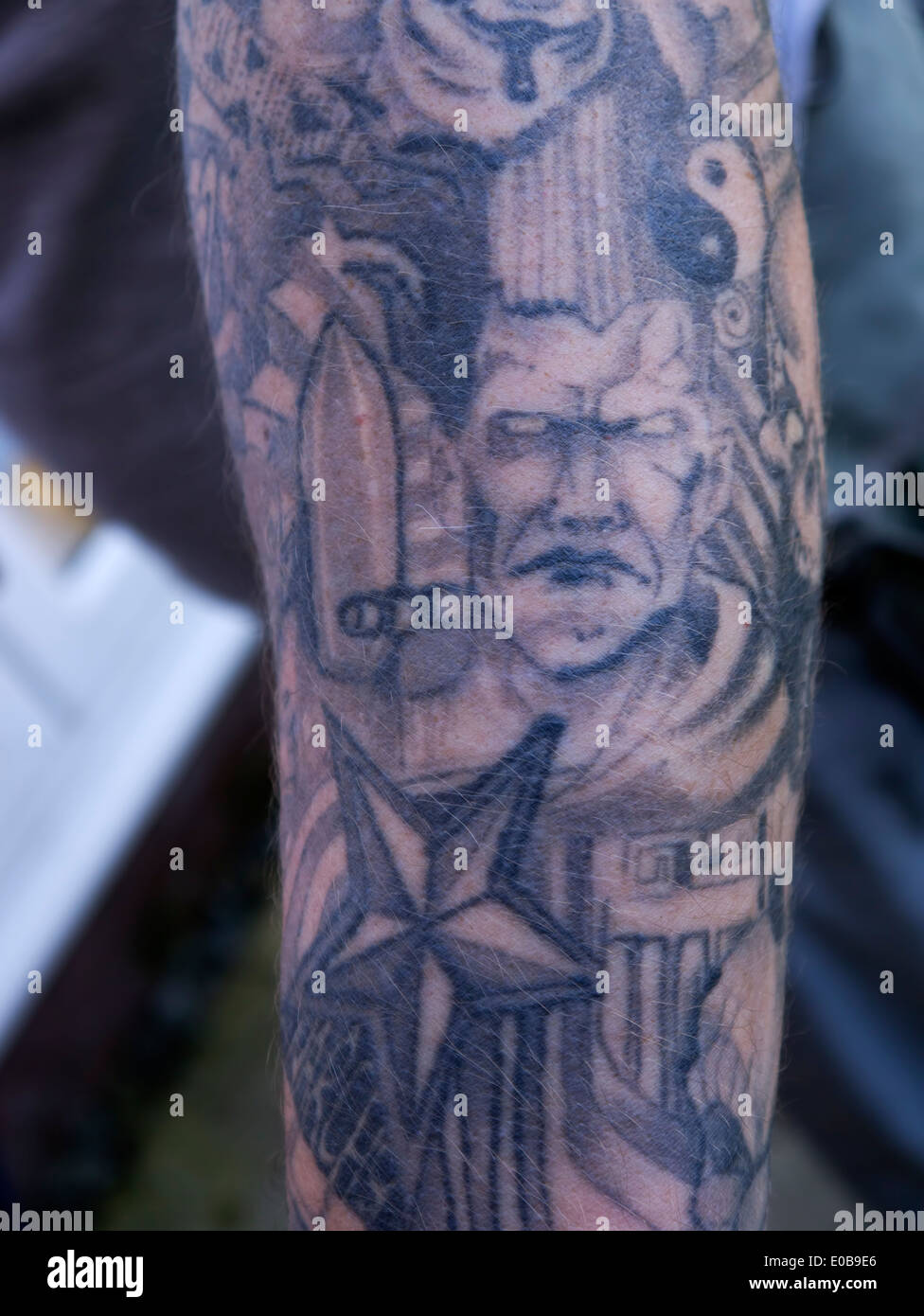 Arm tatoos for men Stock Photo