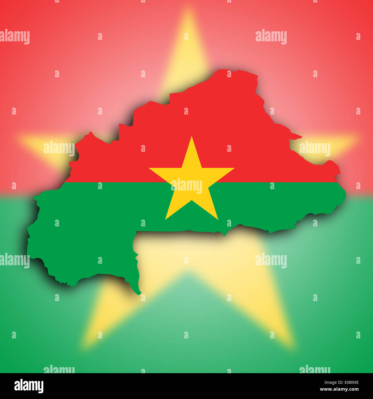 Map of burkina faso hi-res stock photography and images - Alamy