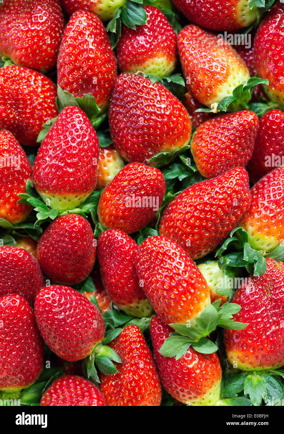 Fresh Ripe Strawberries Full Frame Background Stock Photo - Alamy
