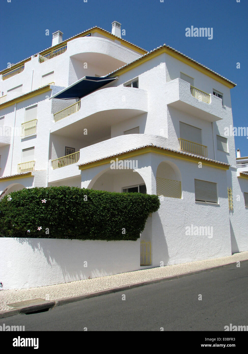 THE FLAT IN PRAIA DA LUZ,PORTUGAL,WHERE MADELEINE  McCANN WENT MISSING FROM. Stock Photo