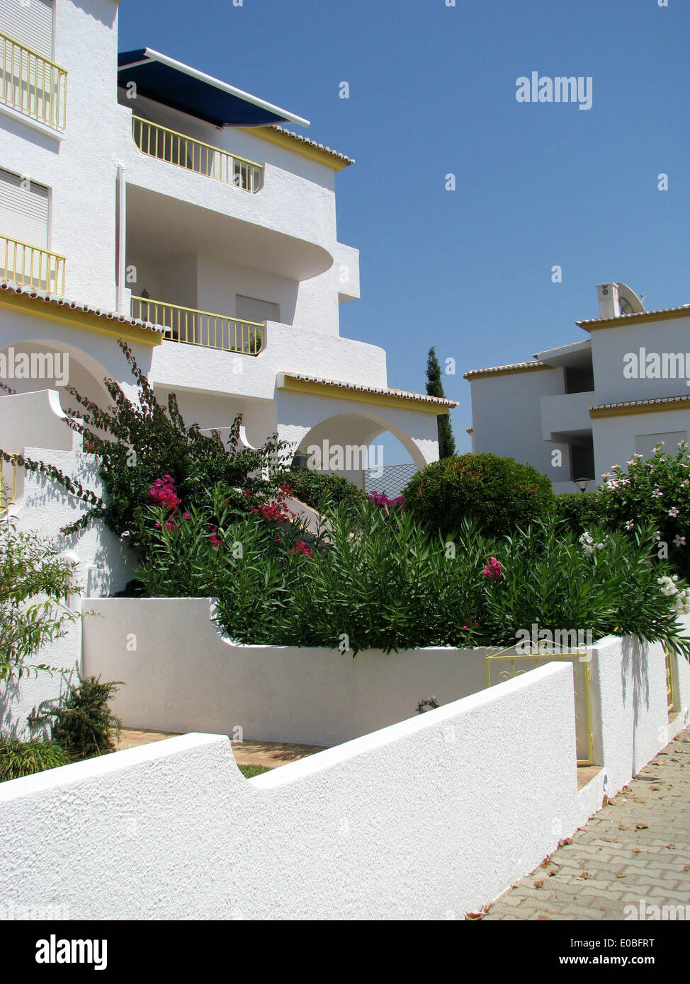 THE FLAT IN PRAIA DA LUZ,PORTUGAL,WHERE  MADELEINE  McCANN WENT MISSING FROM. Stock Photo