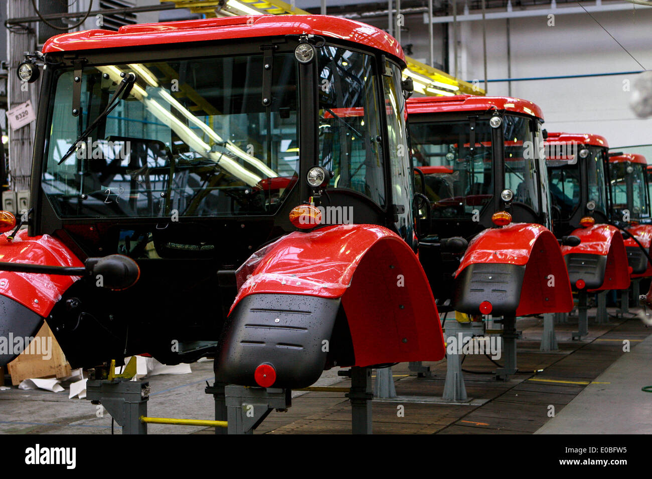The production of tractors Zetor, Brno Czech Republic Stock Photo