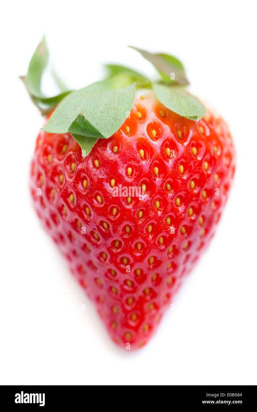 Fresh Juicy Strawberry Isolated on White Background Stock Photo - Alamy