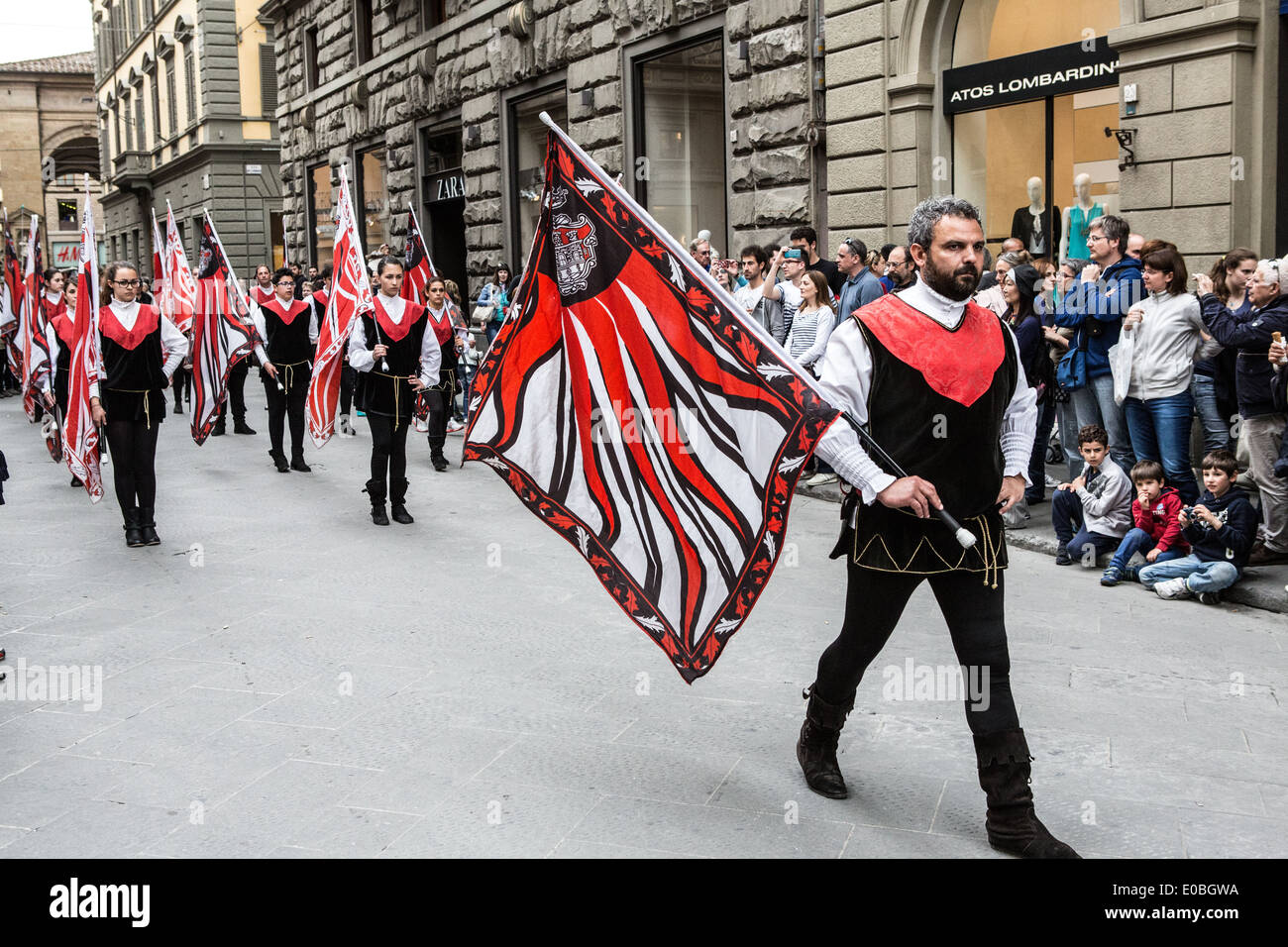 Trofeo Marzocco, Firenze , Italy, The parade in Florence historical