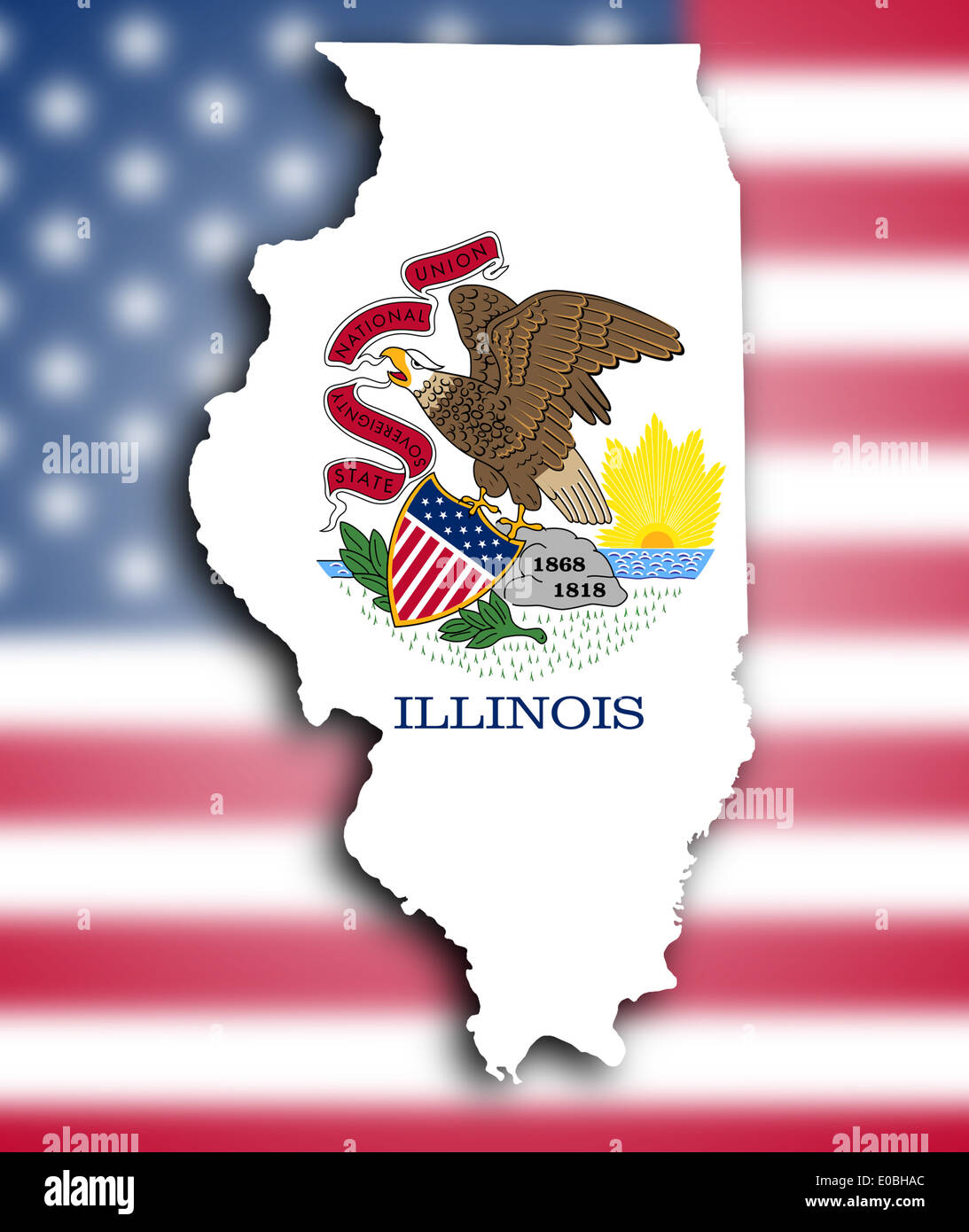 Иллинойс на карте. Штат Иллинойс на карте. Штат Иллинойс на карте США. Иллинойс на карте США. Illinois на карте.